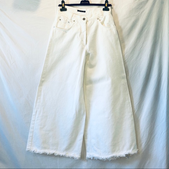 Alexander McQueen Pants - Alexander McQueen Palazzo Jeans.